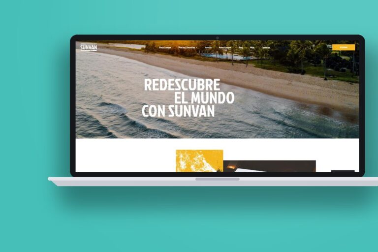 Web de Sunvan, alquiler de campers
